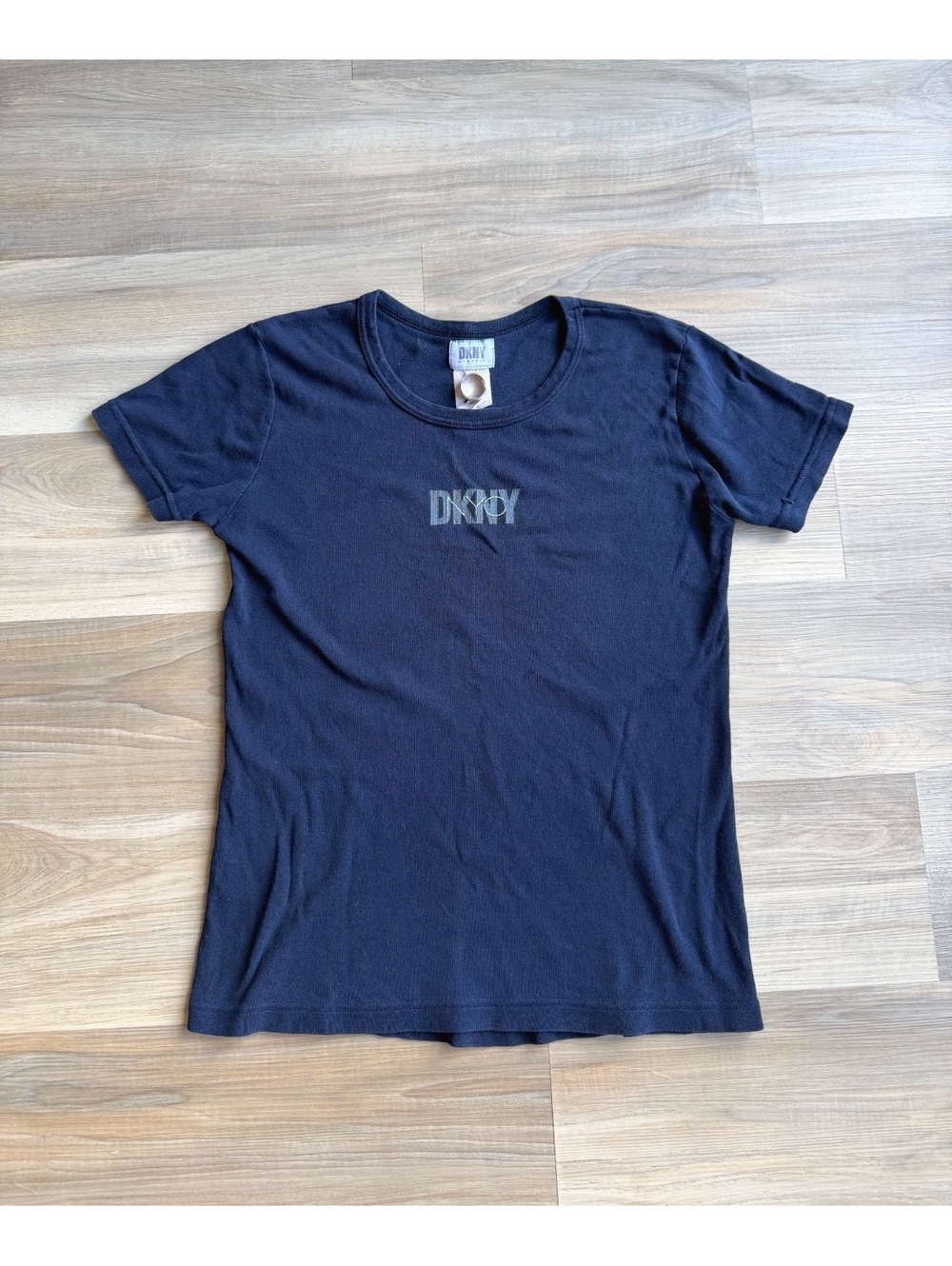 Vintage Y2K DKNY USA Made Womens T-Shirt